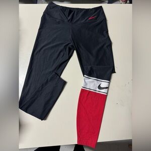 Nike Black and Red Leggings Dynamic Activewear